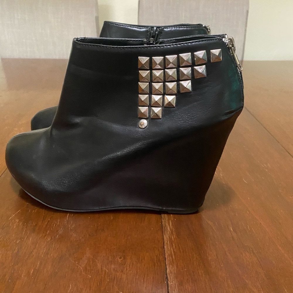 Torrid studded wedge booties
